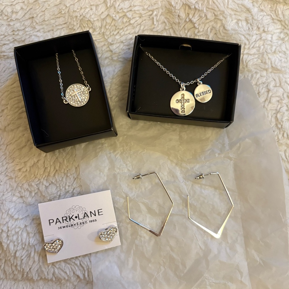 Lot of 4 Silver Jewelry Set